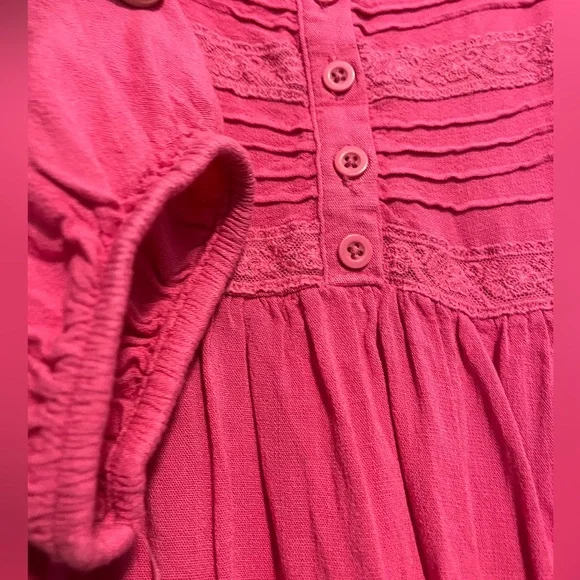 torrid mini babydoll dress
 pink pintuck details
 Skater Dress 10 plus M/L - Picture 3 of 7